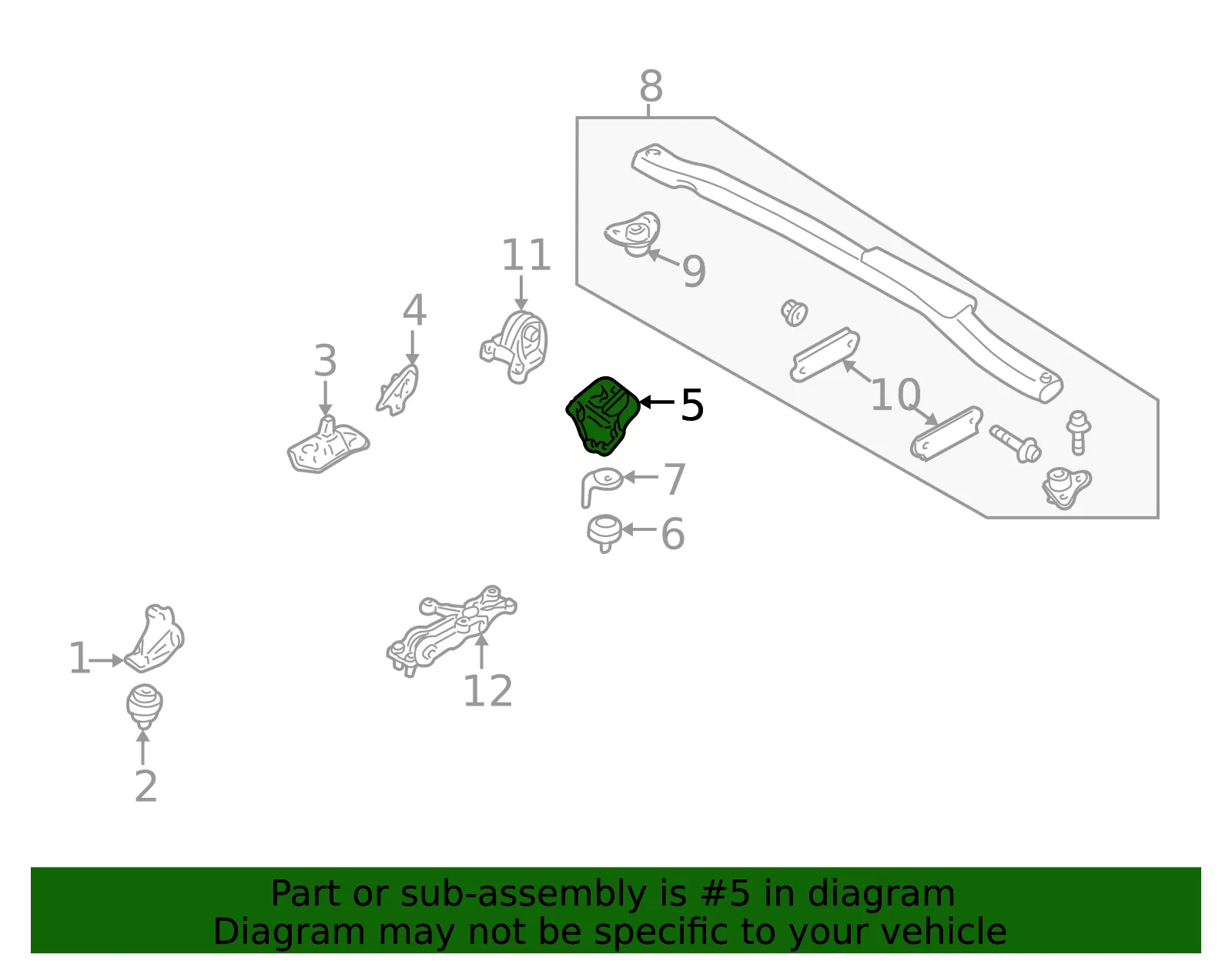 Engine Mount Bracket - Volvo (8634894) - view 2