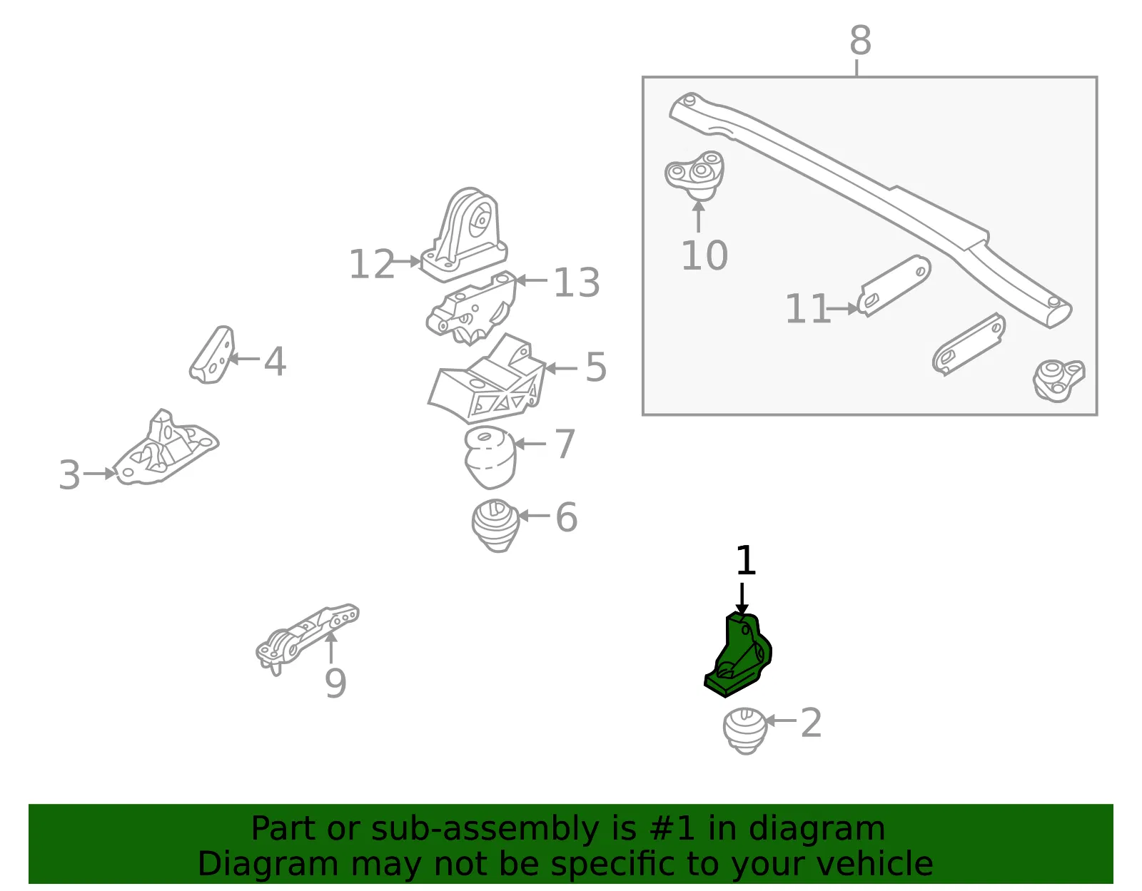 Engine Mount - Volvo (8649262) - view 3