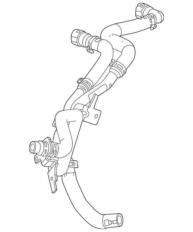 Engine Coolant Pipe - GM (86506690) - view 3