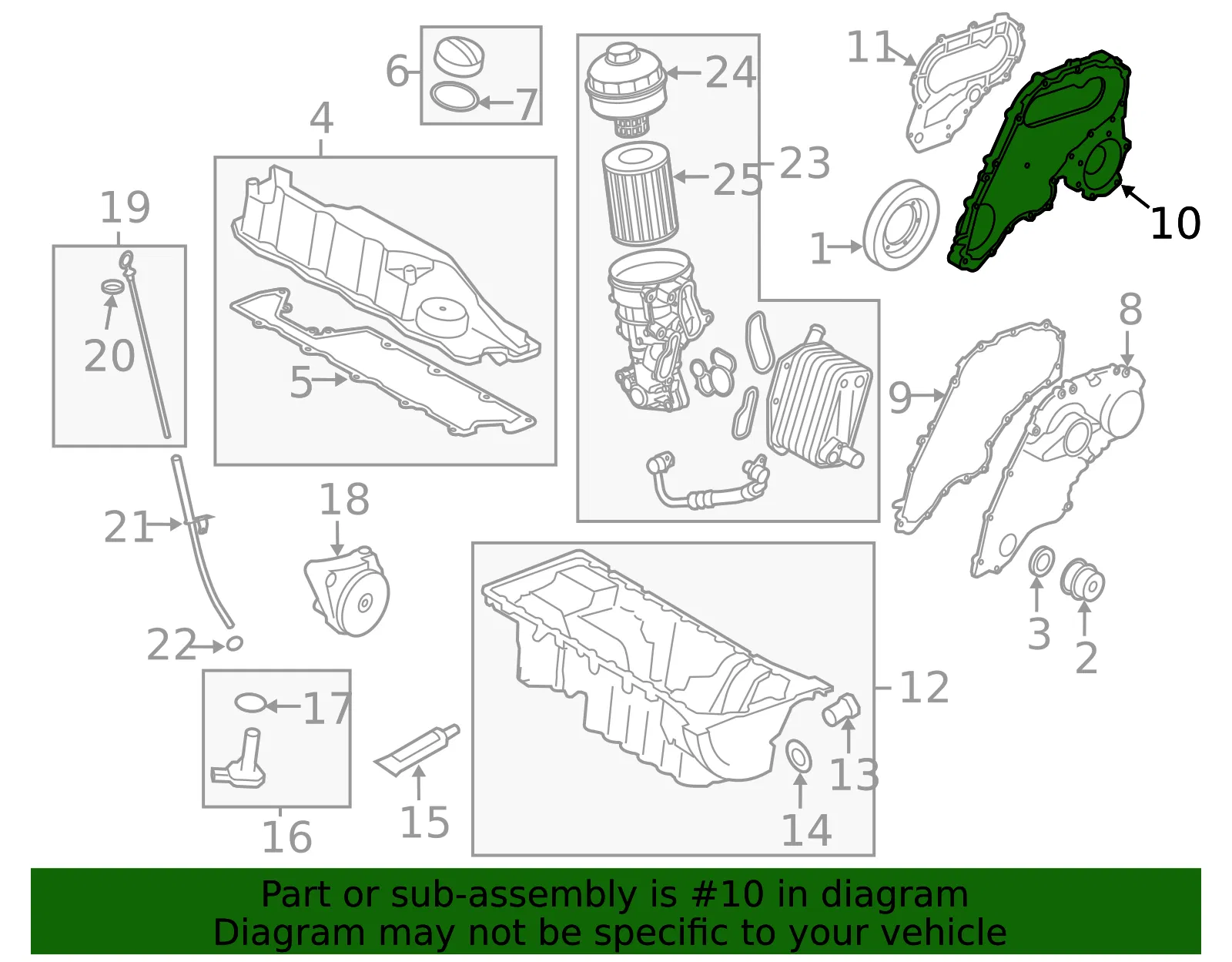 Engine Timing Cover - Volvo (8692154) - view 3
