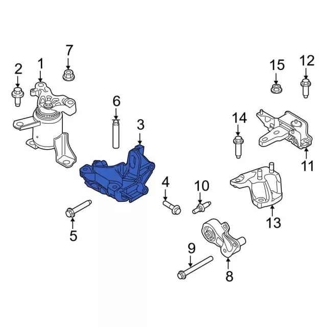 Engine Mount Bracket - Ford (8A6Z-6038-A) - view 4