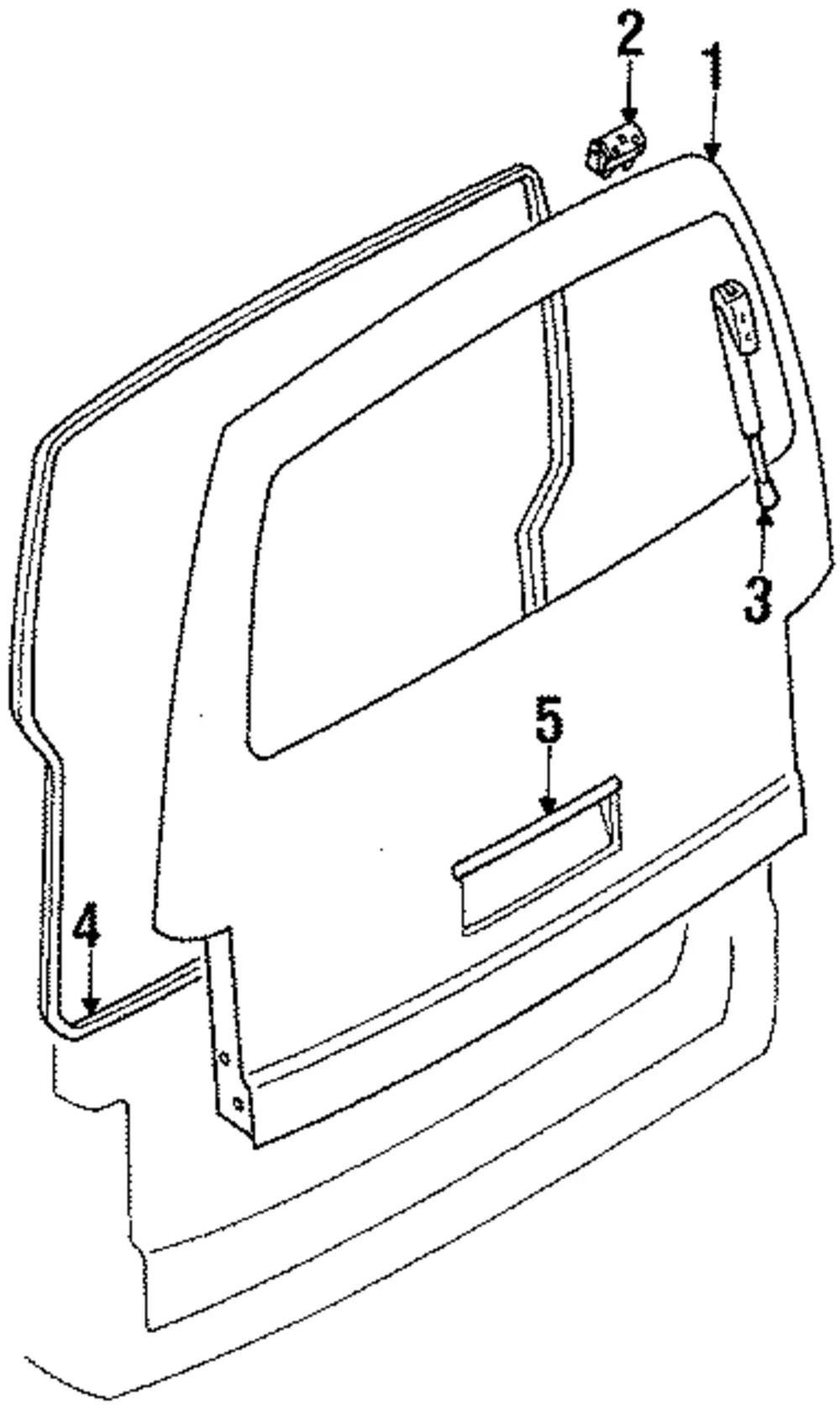 Lift Cylinder - Driver's Side (LH) - Mazda (8BL2-63-620)