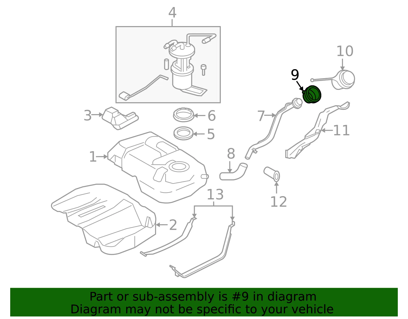 Fuel Filler Neck Seal - Ford (8L8Z-9039-A) - view 10