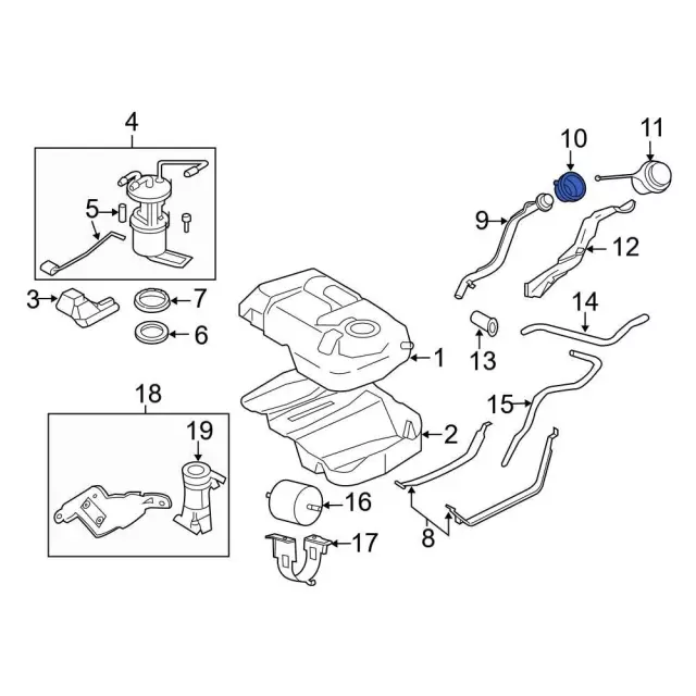 Fuel Filler Neck Seal - Ford (8L8Z-9039-A) - view 5