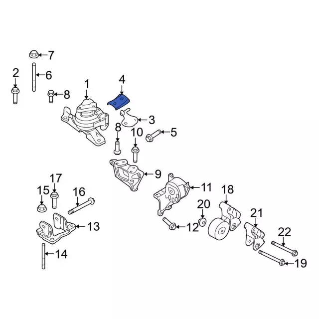 Engine Mount Bracket - Ford (8M8Z-6038-A) - view 10