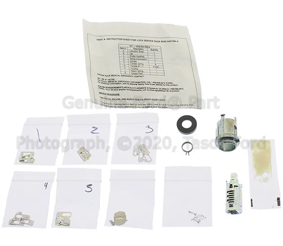 Lock Cylinder - Passenger Side (RH) - Ford (8S4Z-5421990-A)