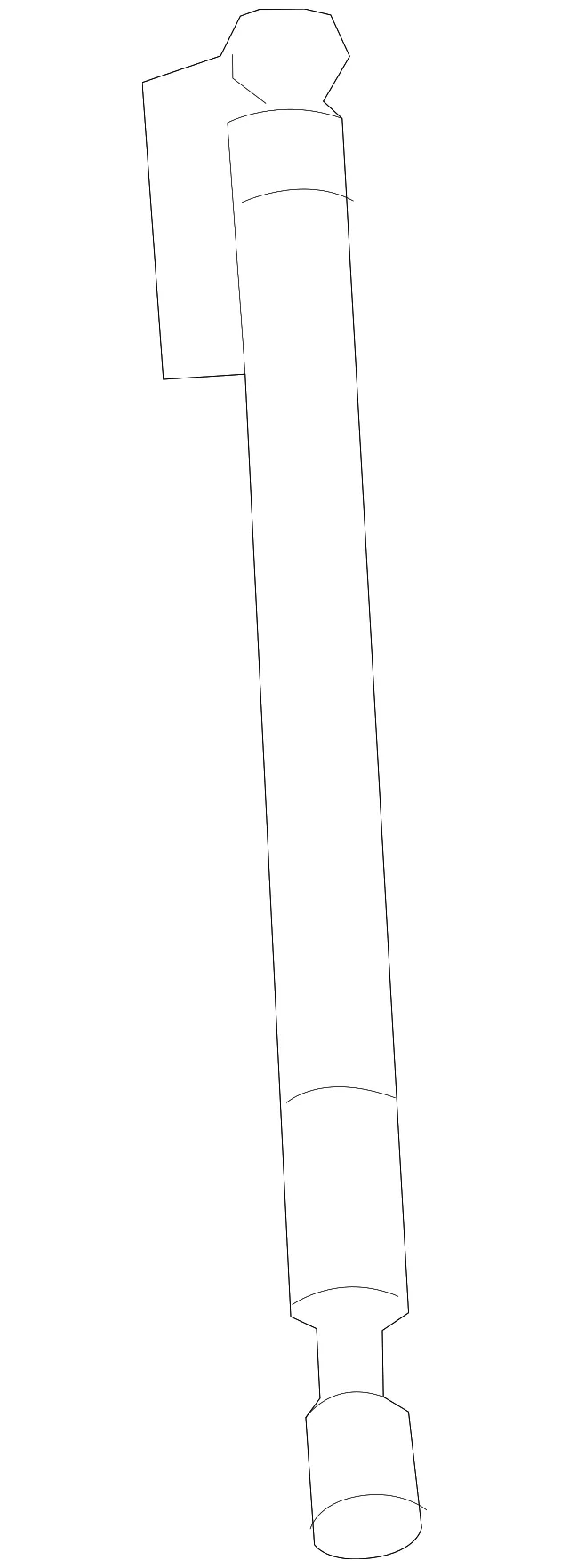 Lift Cylinder - Driver's Side (LH) - Nissan (90451-3NK1A) - view 2