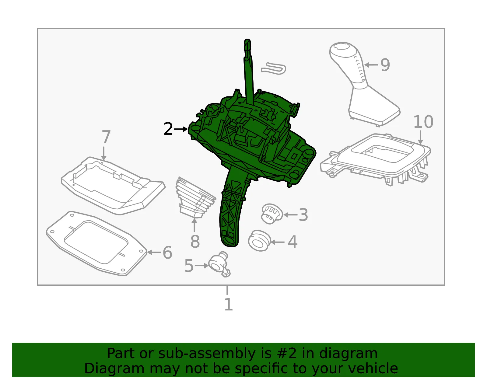 Automatic Transmission Control Base - GM (92292465) - view 3