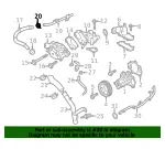Engine Coolant Pipe Clamp - Nissan (92527-7990B) - view 4
