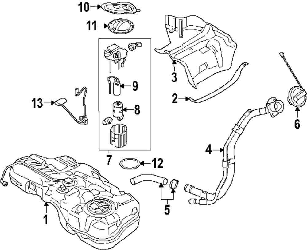 Fuel Sender Unit - Kia (94460-AA000)