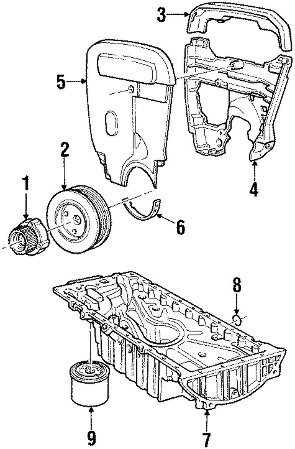 Engine Timing Cover - Volvo (9458048)