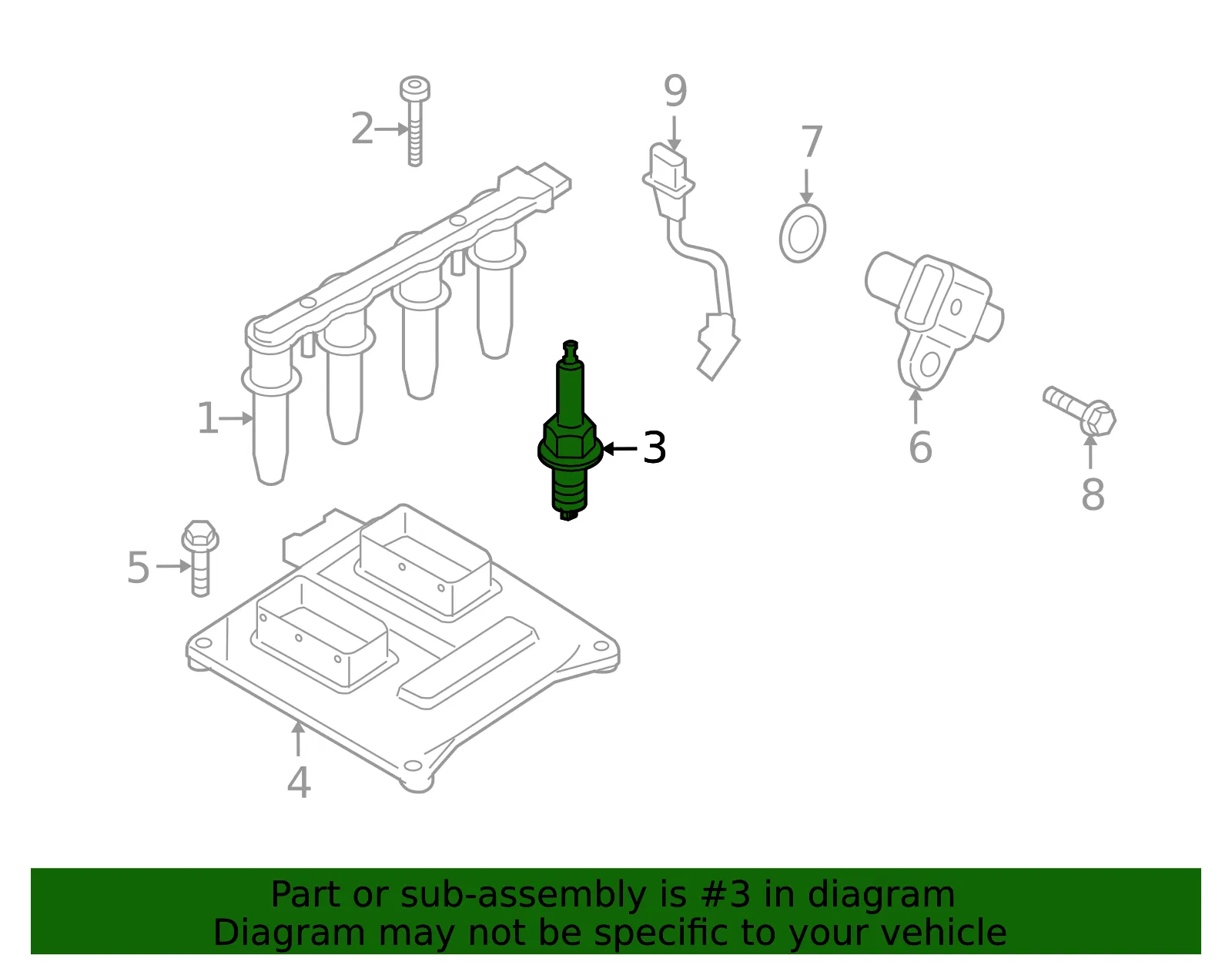 Conventional Spark Plug - GM (95519058) - view 4