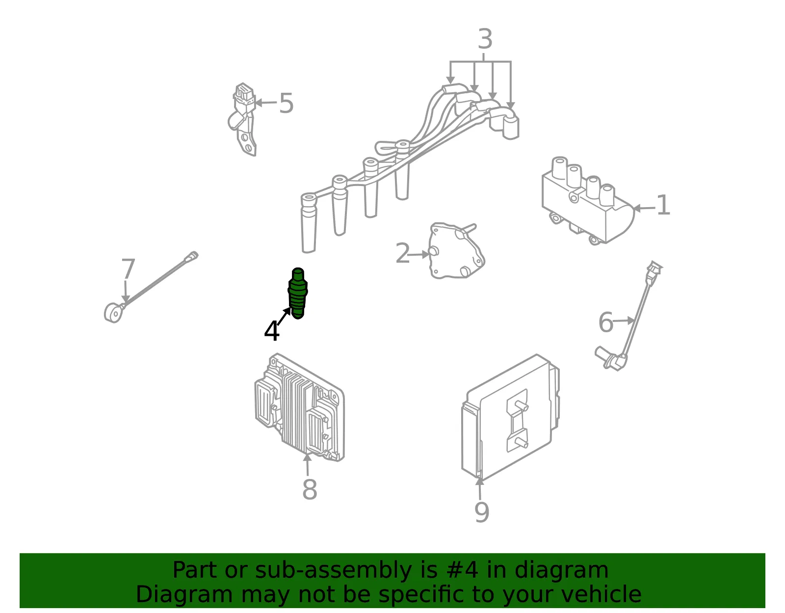 Conventional Spark Plug - GM (96130723) - view 5