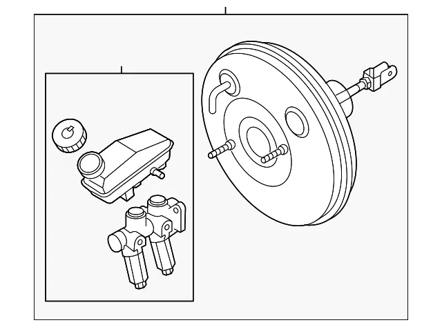 Cylinder Asm Brk Mas W/ P/ - GM (96457292) - view 2