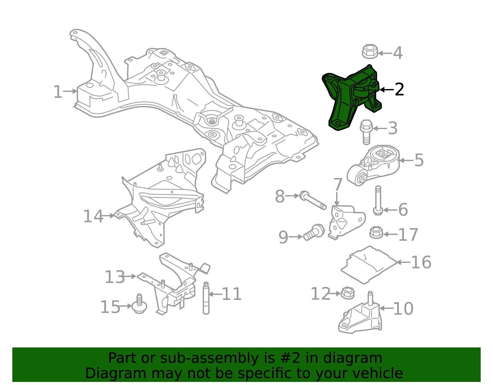 Engine Mount - Ford (9T1Z-6038-A) - view 5