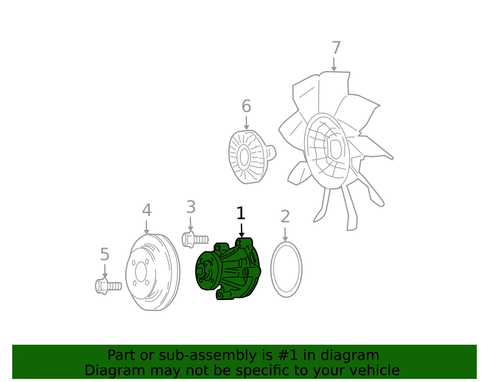 Engine Water Pump - Ford (9W7Z-8501-A) - view 5