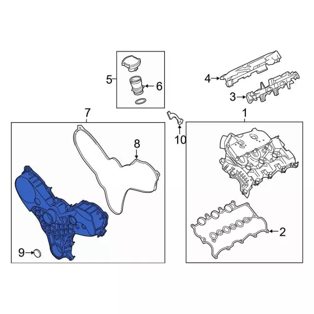 Engine Timing Cover - Ford (9x2z6a247d) - view 3