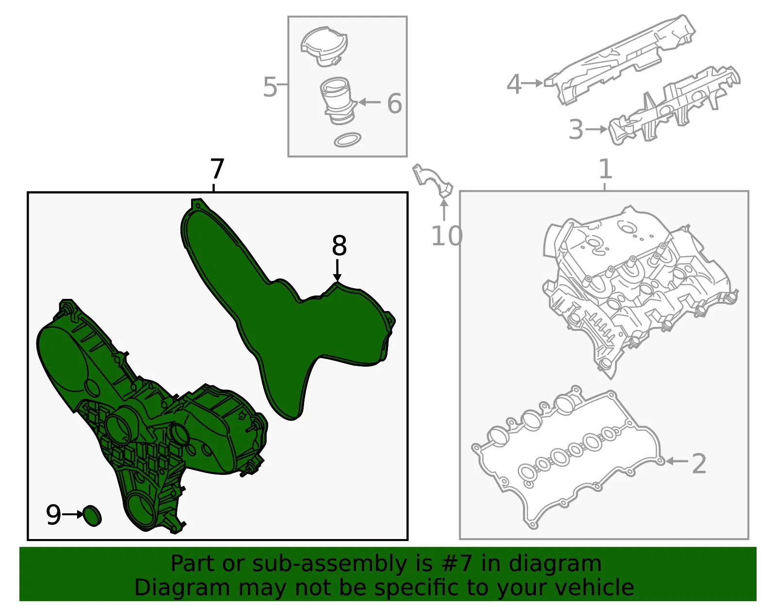 Engine Timing Cover - Ford (9x2z6a247e) - view 6