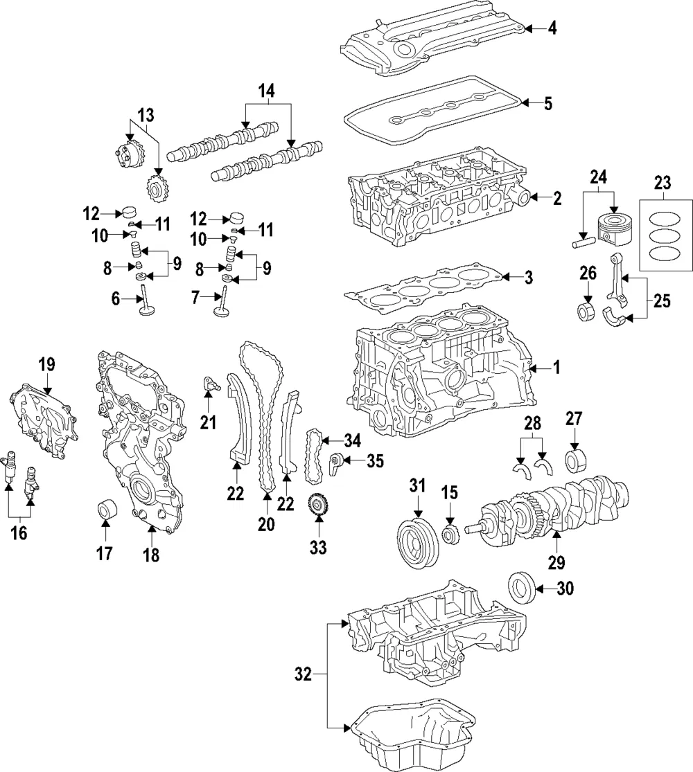 Engine Piston - Nissan (A2010-4BB0C)