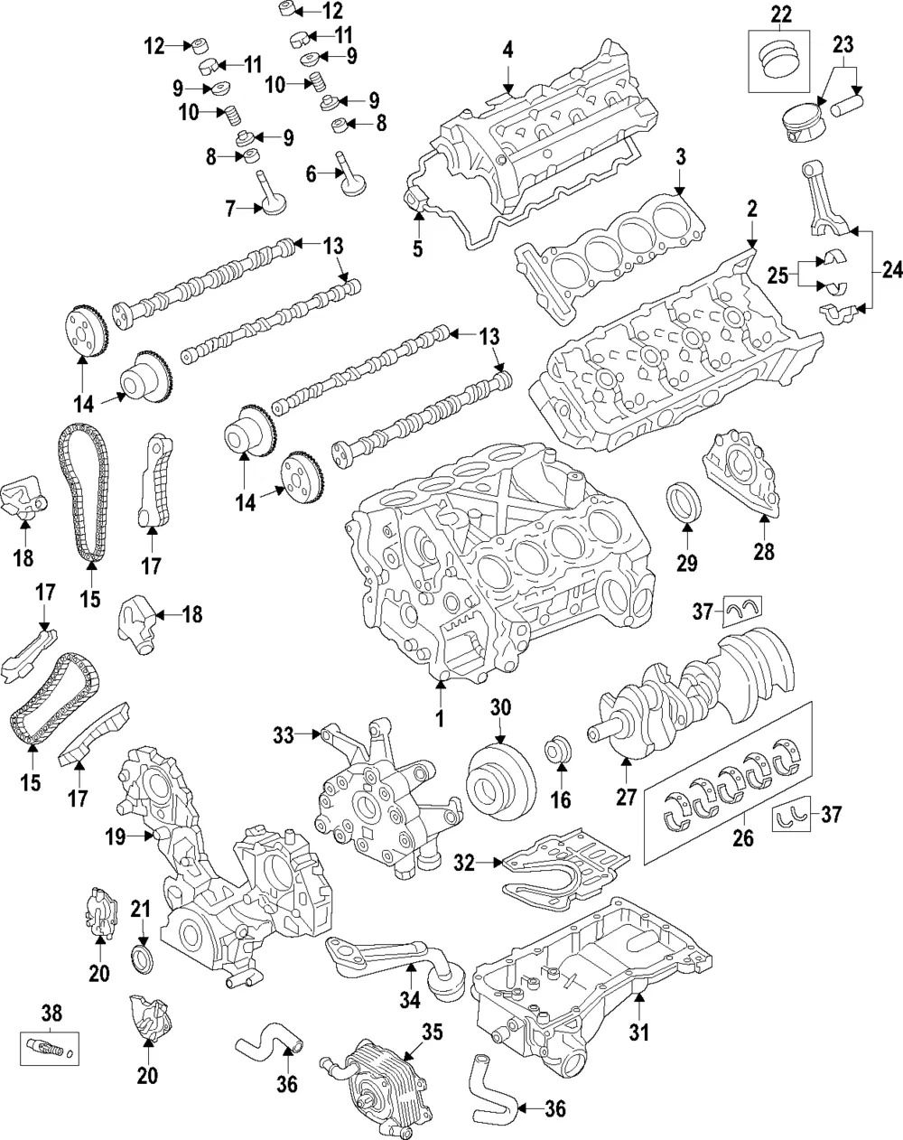 Engine Piston - Passenger Side (RH) - Nissan (A2010-9FV0A)