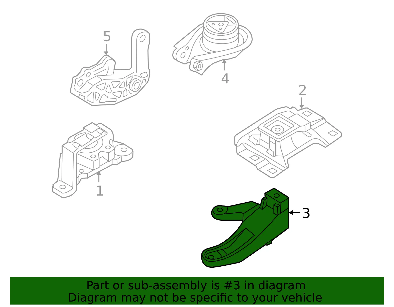 Engine Mount Bracket - Mazda (B32T-39-080B) - view 3