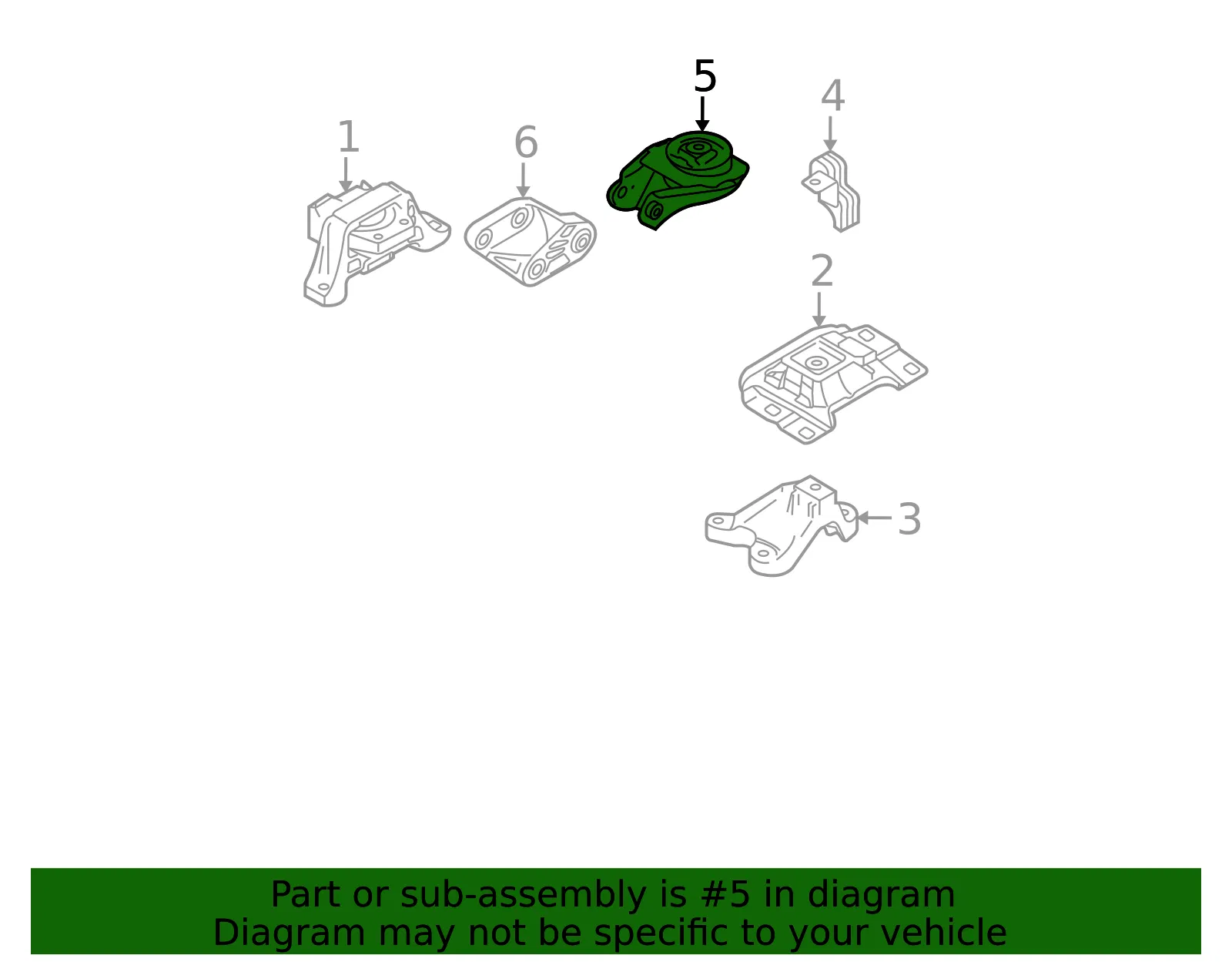 Engine Mount - Mazda (B37F-39-040F) - view 3