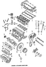 Piston Ring Set - Mazda (B6Y4-11-SC0B) - view 2