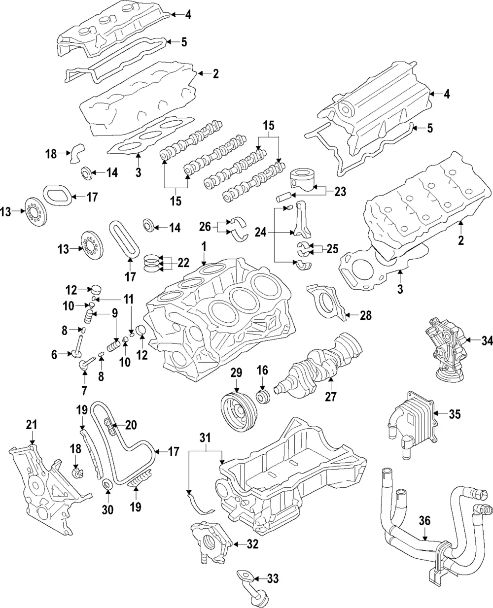 Engine Timing Chain Guide - Ford (BA5Z-6K297-B) - view 5