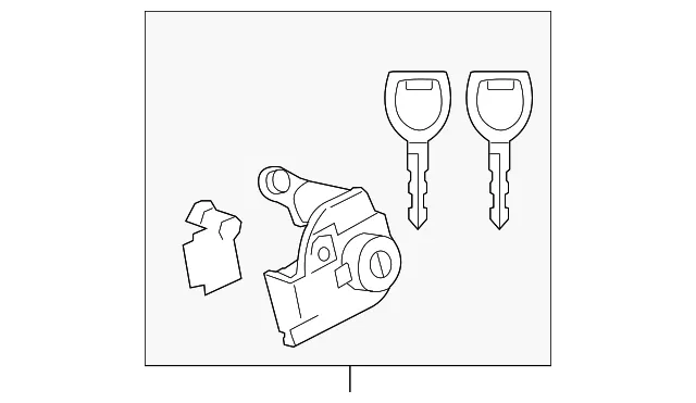 Lock Cylinder - Driver's Side (LH) - Mazda (BAY8-76-220)
