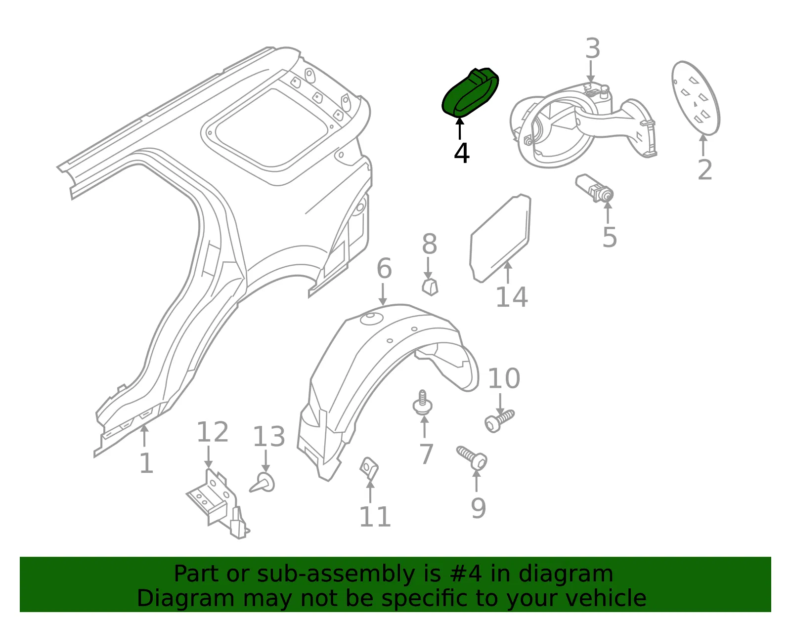 Fuel Filler Housing Seal - Ford (BB5Z-7828067-A) - view 8