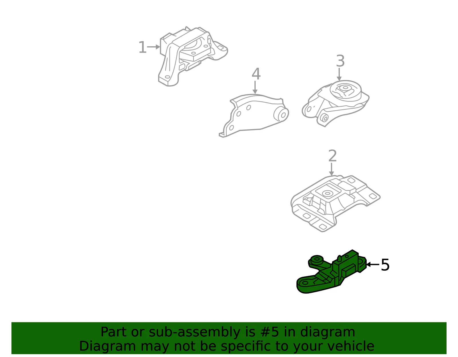 Engine Mount Bracket - Mazda (BFD2-39-080C) - view 3