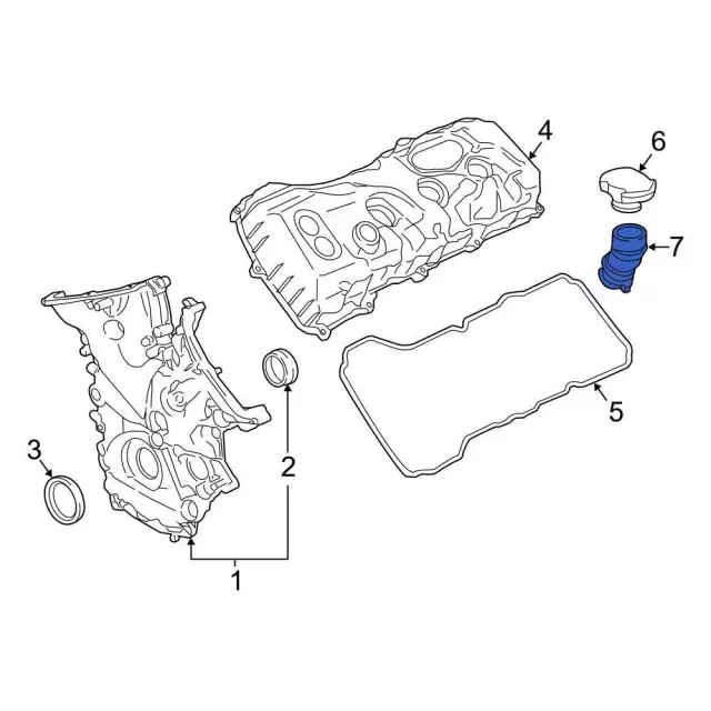 Engine Oil Filler Tube - Ford (BL3Z-6763-B) - view 5