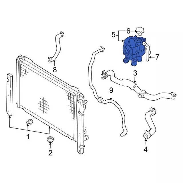 Engine Coolant Reservoir - Ford (BL8Z-8A080-A) - view 7