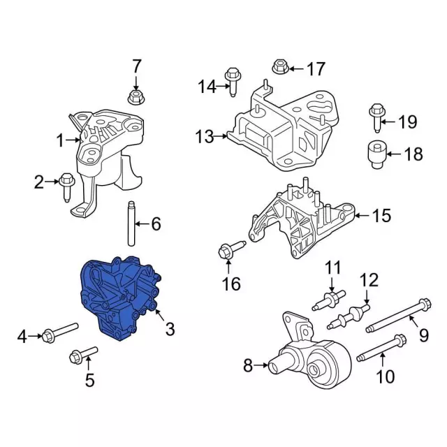 Engine Mount Bracket - Ford (BM5Z-6038-B) - view 10