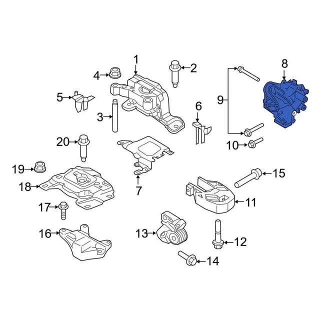 Engine Mount Bracket - Ford (BM5Z-6038-B) - view 4