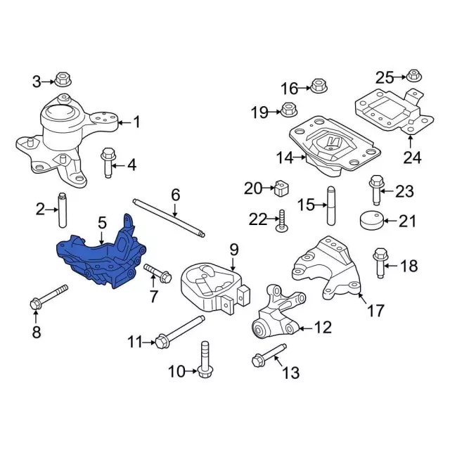 Engine Mount Bracket - Ford (BM5Z-6038-B) - view 6
