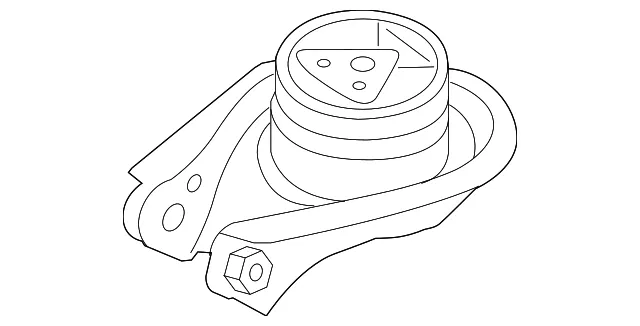 Engine Mount - Mazda (BP4S-39-040B) - view 2