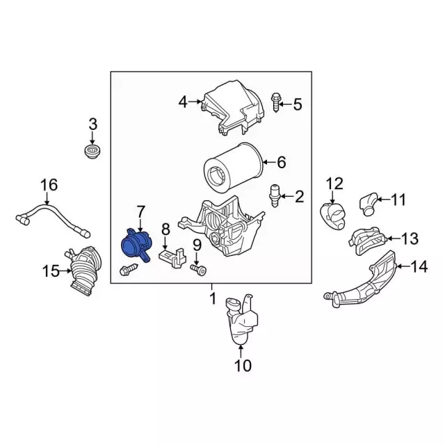 Engine Air Intake Hose - Ford (BV6Z-9B642-A) - view 4
