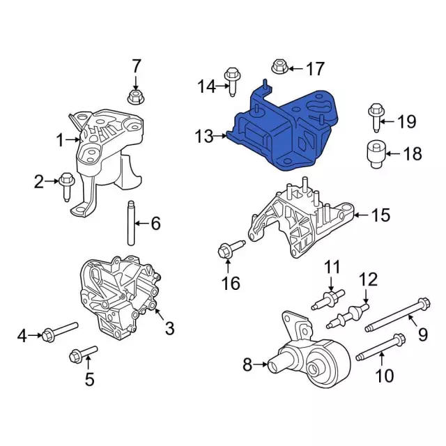 Engine Mount Bracket - Ford (C1BZ-6068-C) - view 6