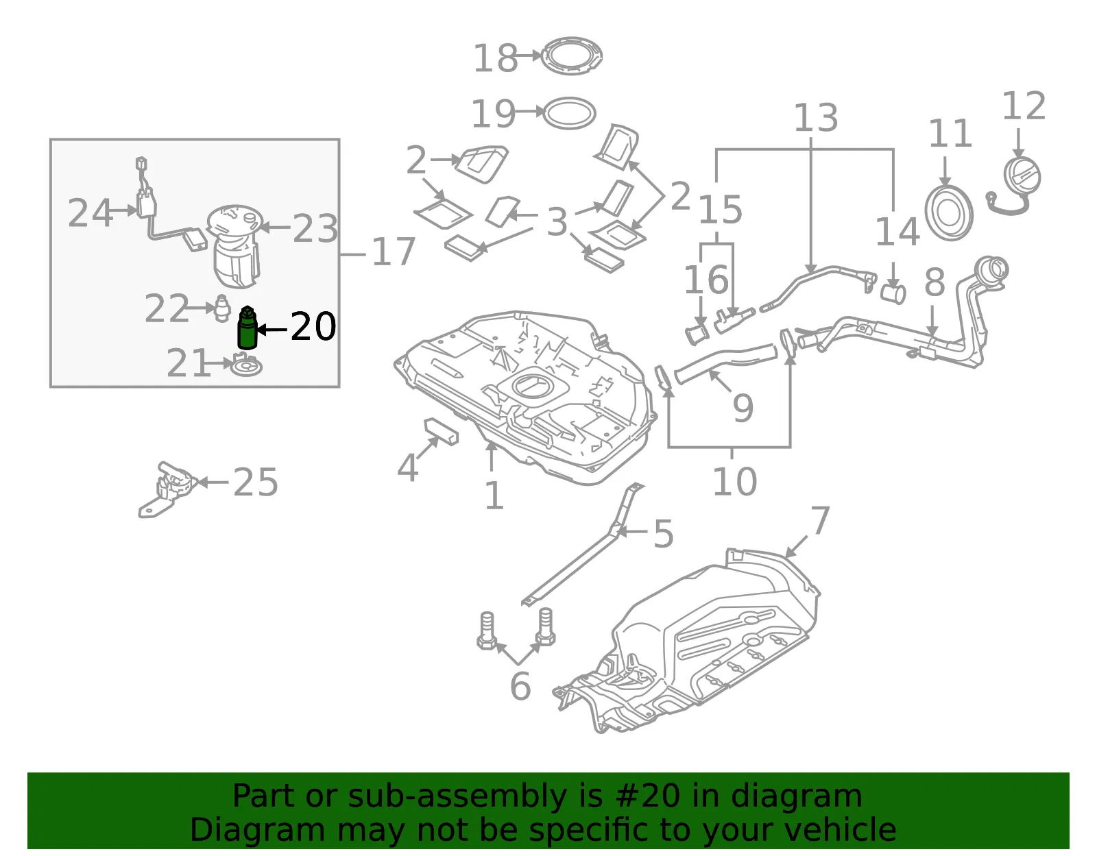 Pump Fuel - MAZDA (CA0113350A) - view 2