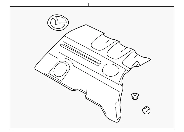 Engine Cover - Mazda (CA07-10-2F0) - view 2