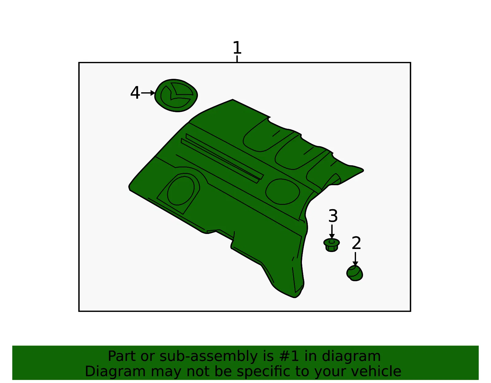 Engine Cover - Mazda (CA07-10-2F0) - view 3