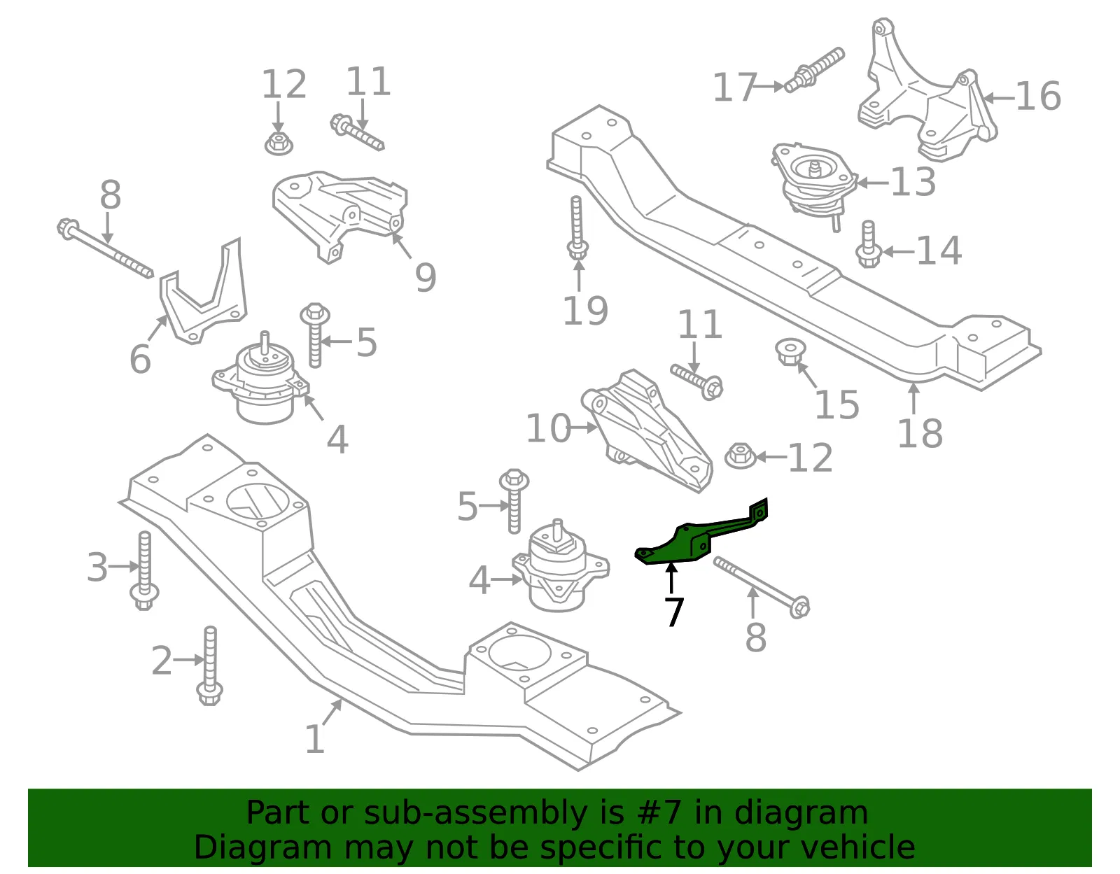 Engine Mount Bracket - Ford (CK4Z-6028-E) - view 7