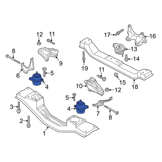 Bracket Engine Support - Ford (CK4Z-6096-E) - view 5