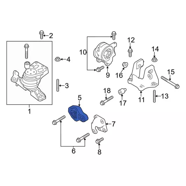 Engine Support Rod - Ford (DA8Z-6068-A) - view 7