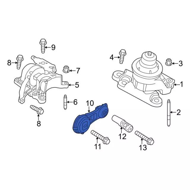 Engine Support Rod - Ford (DB5Z-6068-A) - view 10