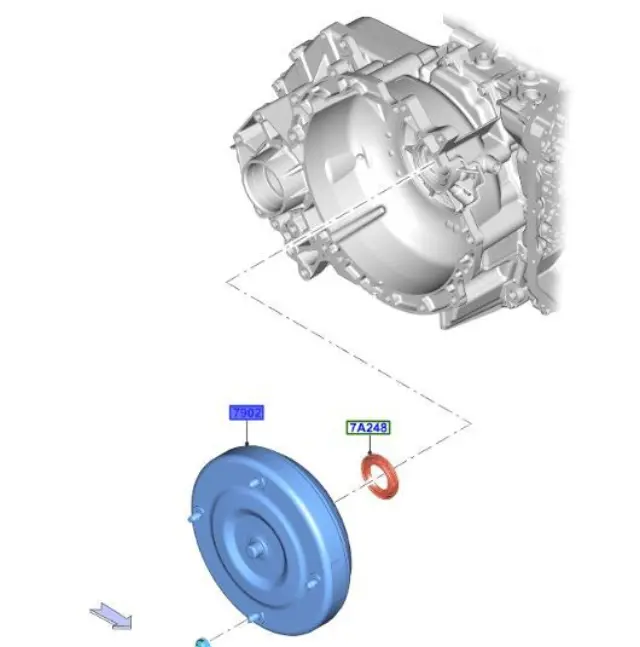 Automatic Transmission Torque Converter - Ford (DG9Z-7902-HTC)