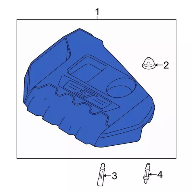 Engine Cover - Ford (DM5Z-6A949-C) - view 3