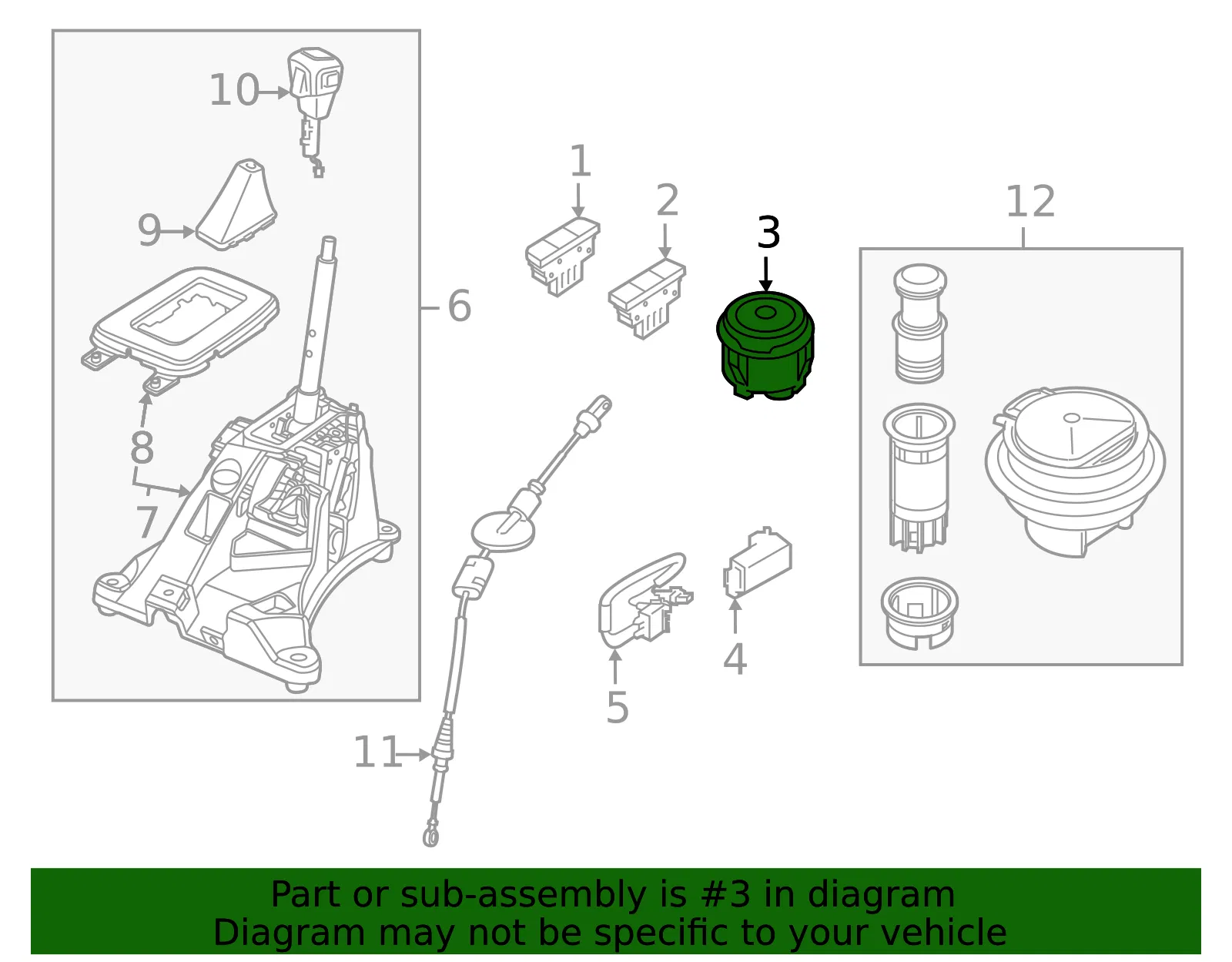 Motorcraft™ Transfer Case Switch - Ford (DMS-24) - view 2