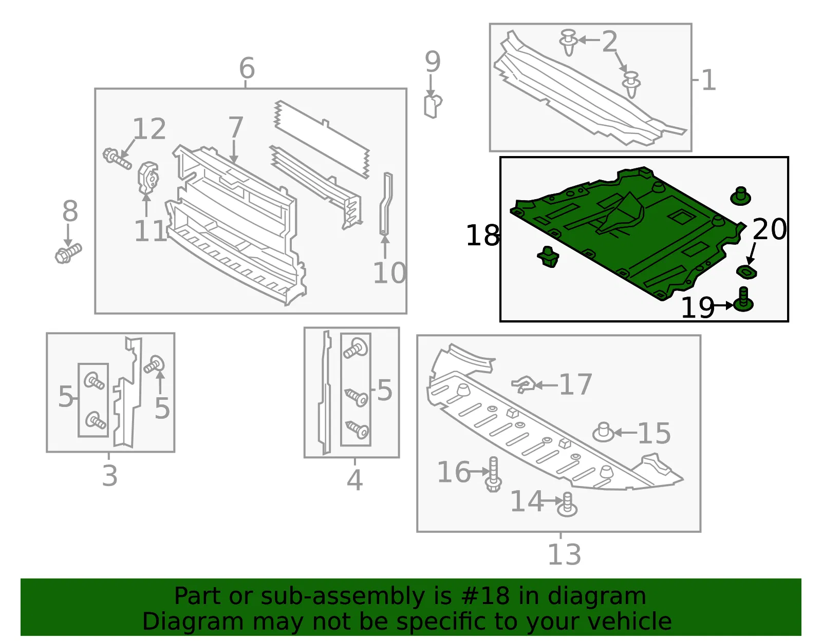 Shield Engine Compartment Sp - Ford (DP5Z-6P013-C) - view 5